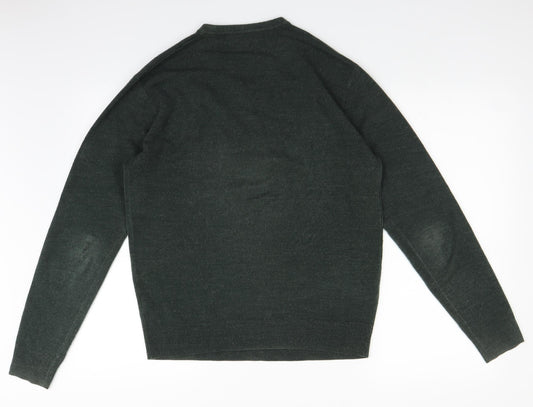 Atlantic Bay Mens Green   Pullover Jumper Size S