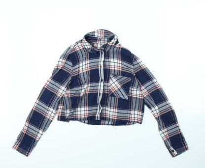 Womens UK Size 10 Atmosphere Blue Basic Button-Up