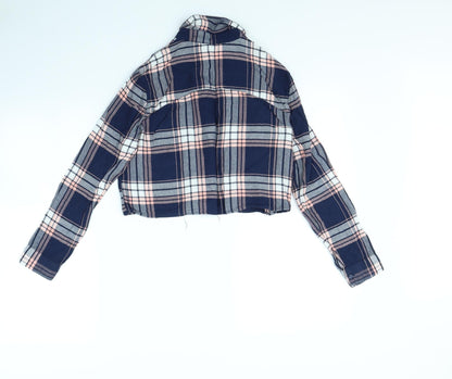 Womens UK Size 10 Atmosphere Blue Basic Button-Up