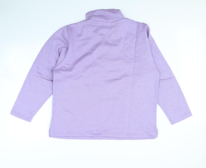 Afibel Womens Purple   Henley Jumper Size 14