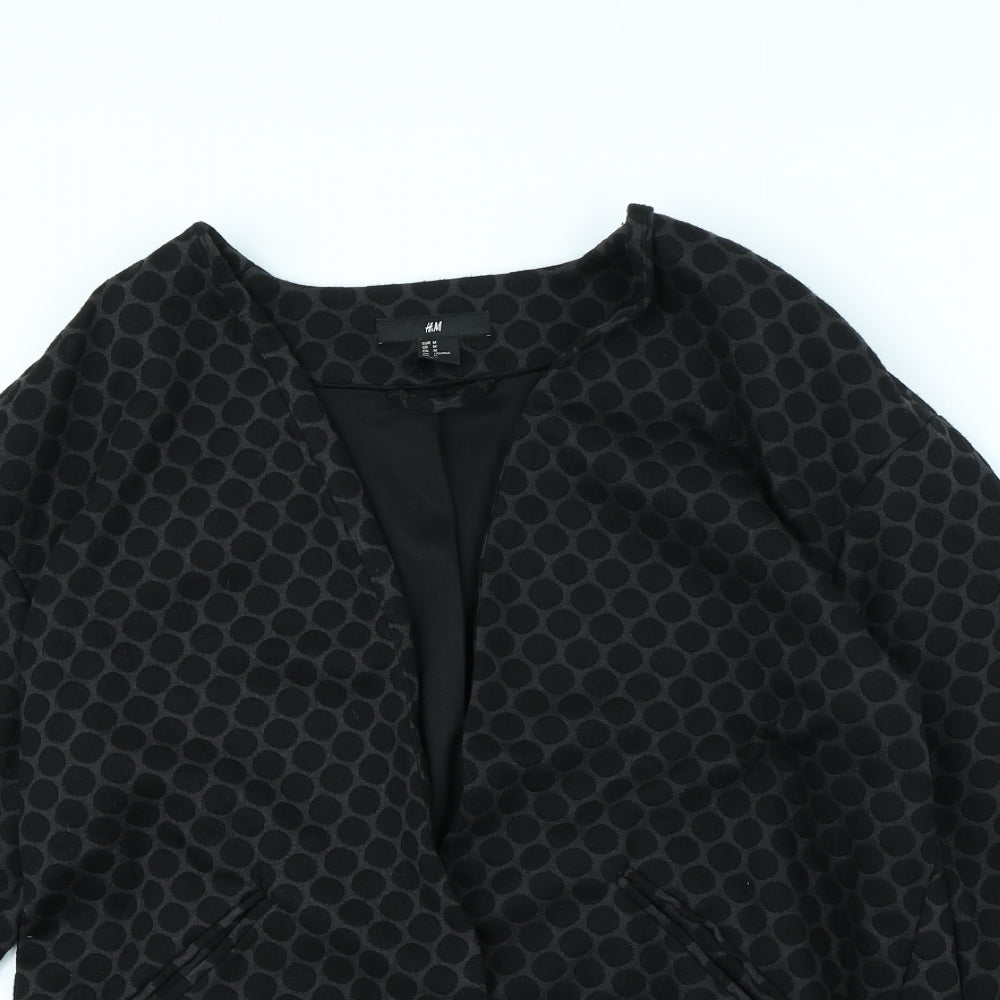 Womens UK Size M H&M Black Jacket
