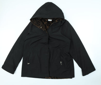 Womens UK Size S ELVI Black Jacket