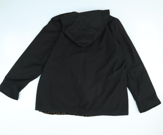 ELVI Womens Black   Jacket Coat Size S