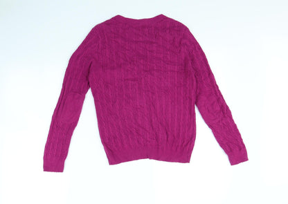 Country Casuals Womens Purple   Cardigan Jumper Size S