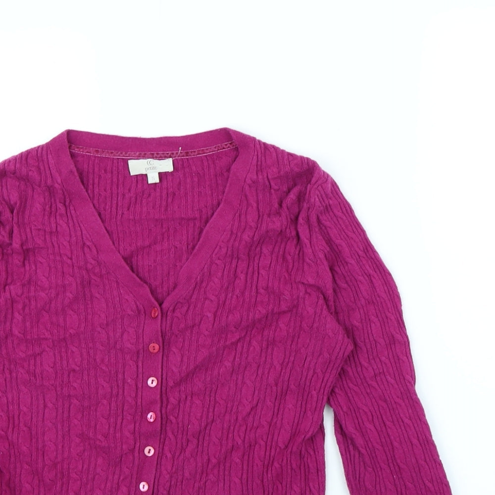 Country Casuals Womens Purple   Cardigan Jumper Size S