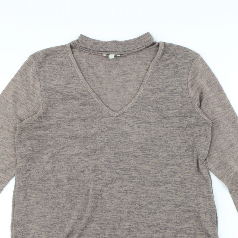River Island Womens Pink  Rayon Pullover Jumper Size 10