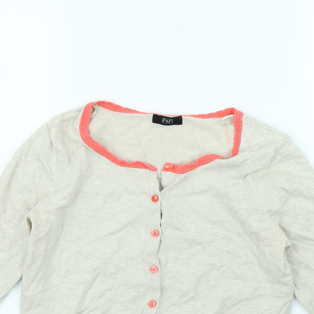 F&F Womens Beige   Cape Jumper Size 10
