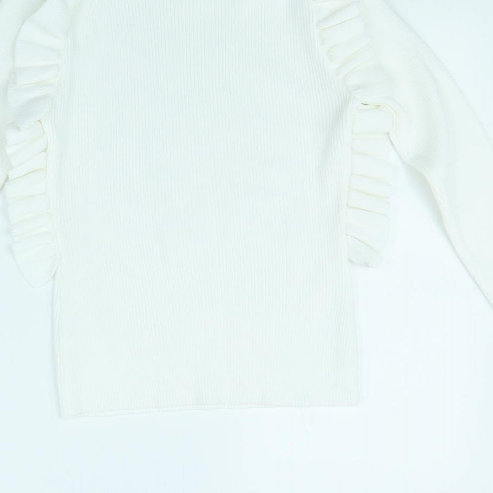 FLM Womens White   Pullover Jumper Size S
