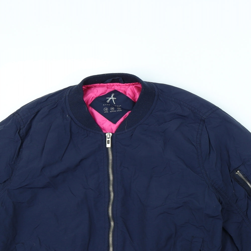 Womens UK Size 12 Atmosphere Blue Rain Coat
