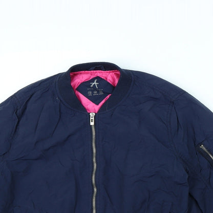 Womens UK Size 12 Atmosphere Blue Rain Coat