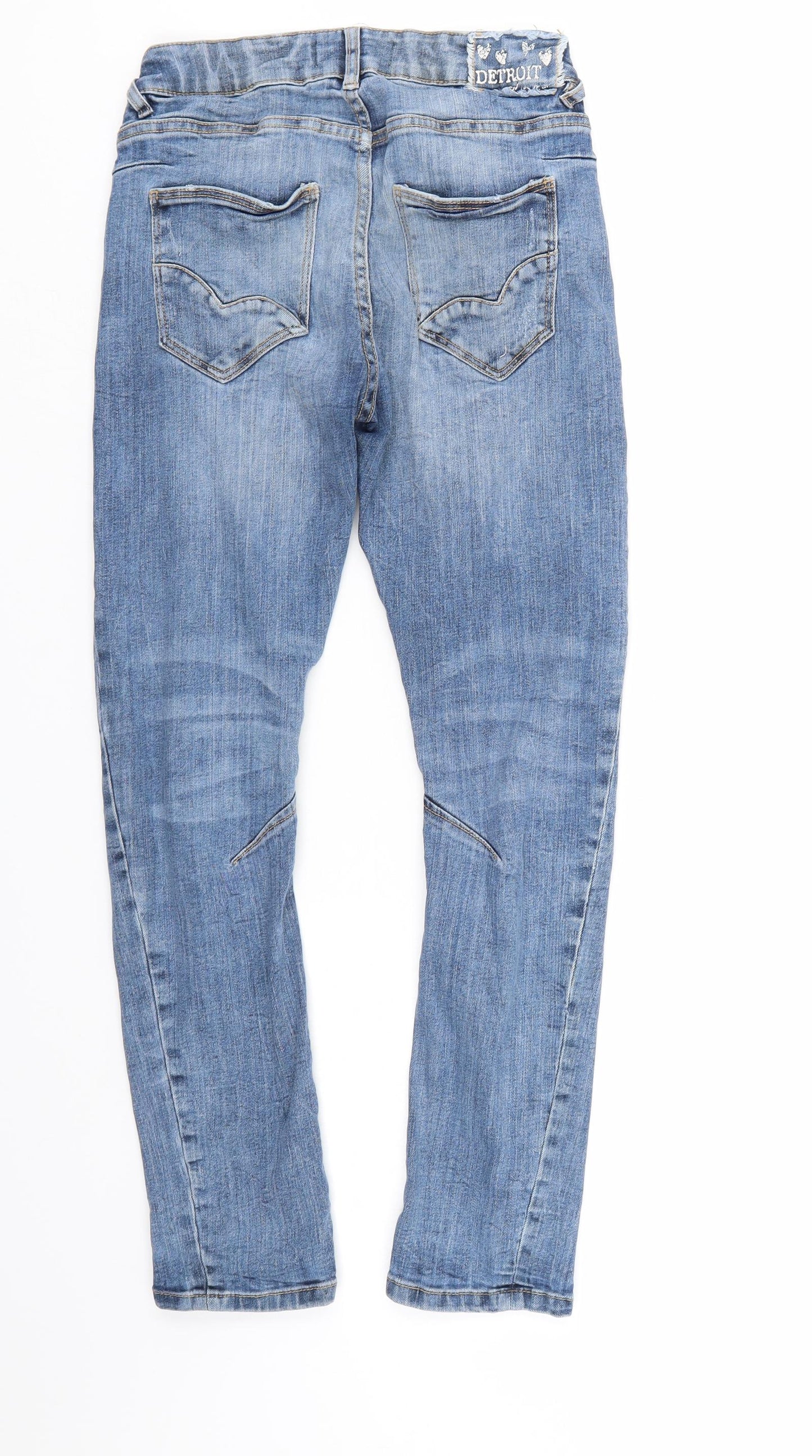 Detriot Womens Blue  Denim Straight Jeans Size 26 in L25 in