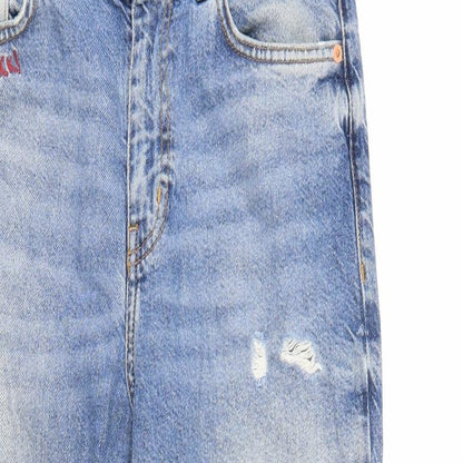 Womens UK Size 30 in Preworn Regular Fit Straight Blue Jeans