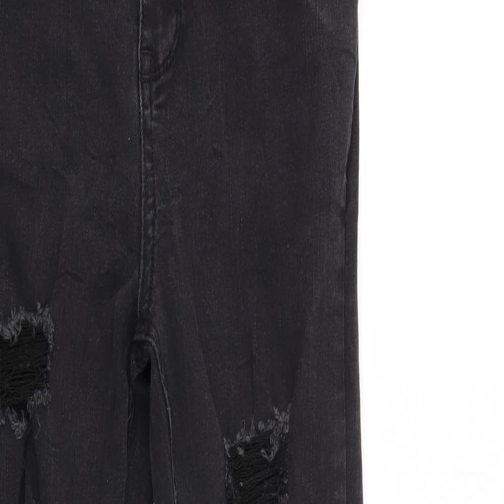 Sinner Womens Black  Denim Skinny Jeans Size 10 L29 in