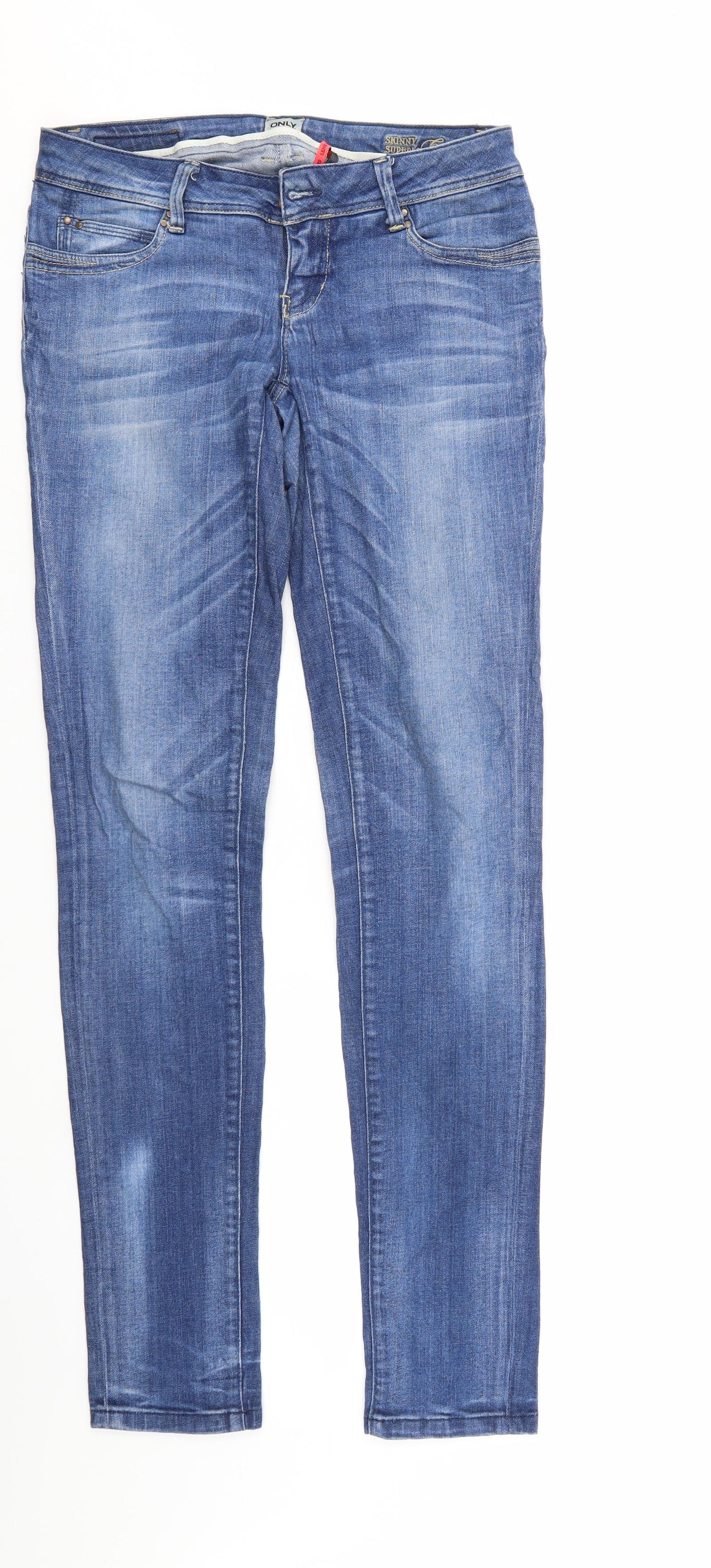 Mens UK Size 29 in Only Regular Fit Skinny Blue Jeans