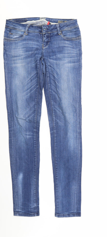Mens UK Size 29 in Only Regular Fit Skinny Blue Jeans