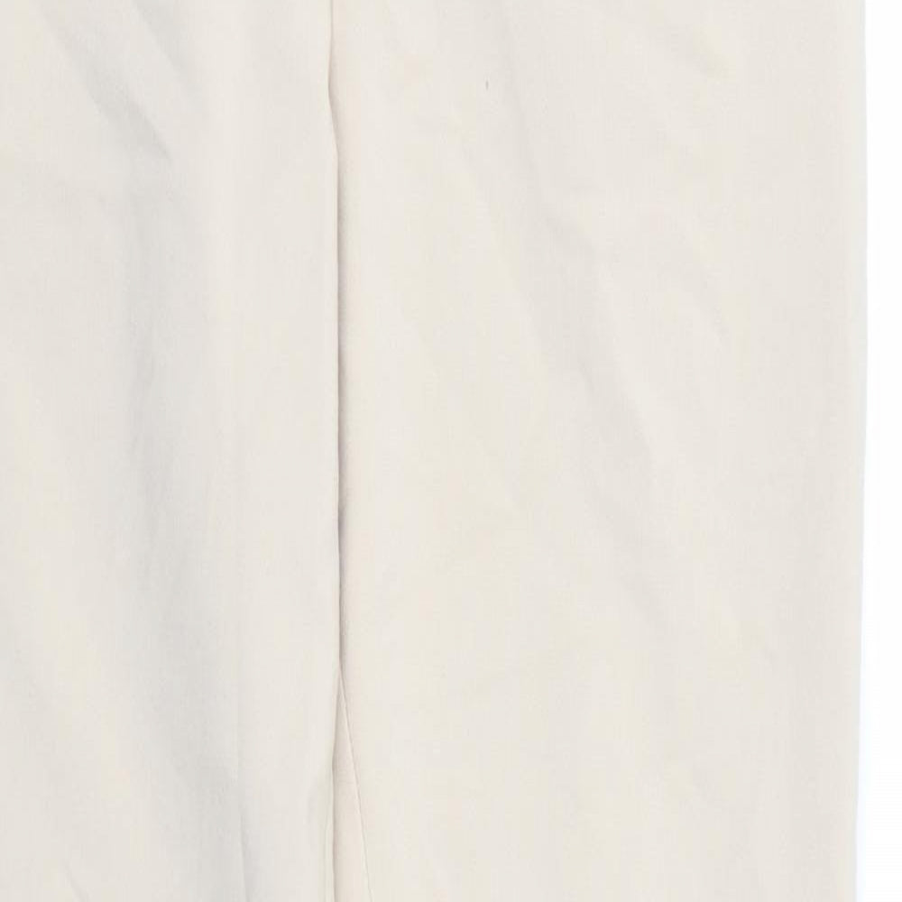 Monsoon Womens Ivory   Trousers  Size 30 in L26 in