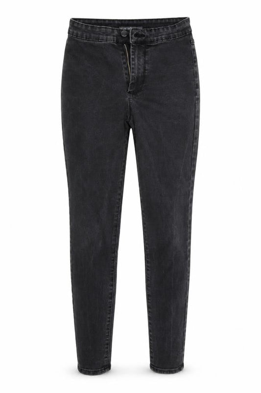 Womens UK Size 8 Denim & Co. Regular Fit Tapered Black Jeans