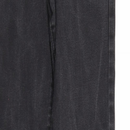 Denim & Co. Womens Black  Denim Tapered Jeans Size 8 L26 in