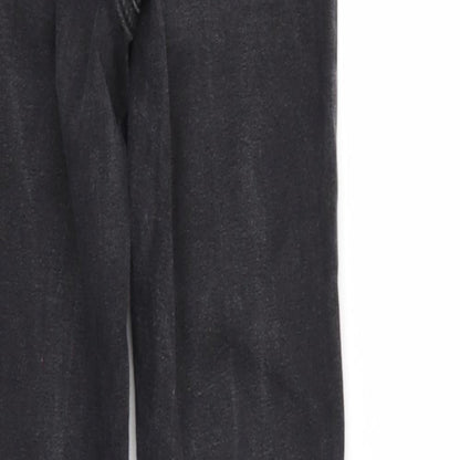 Denim & Co. Womens Black  Denim Tapered Jeans Size 8 L26 in