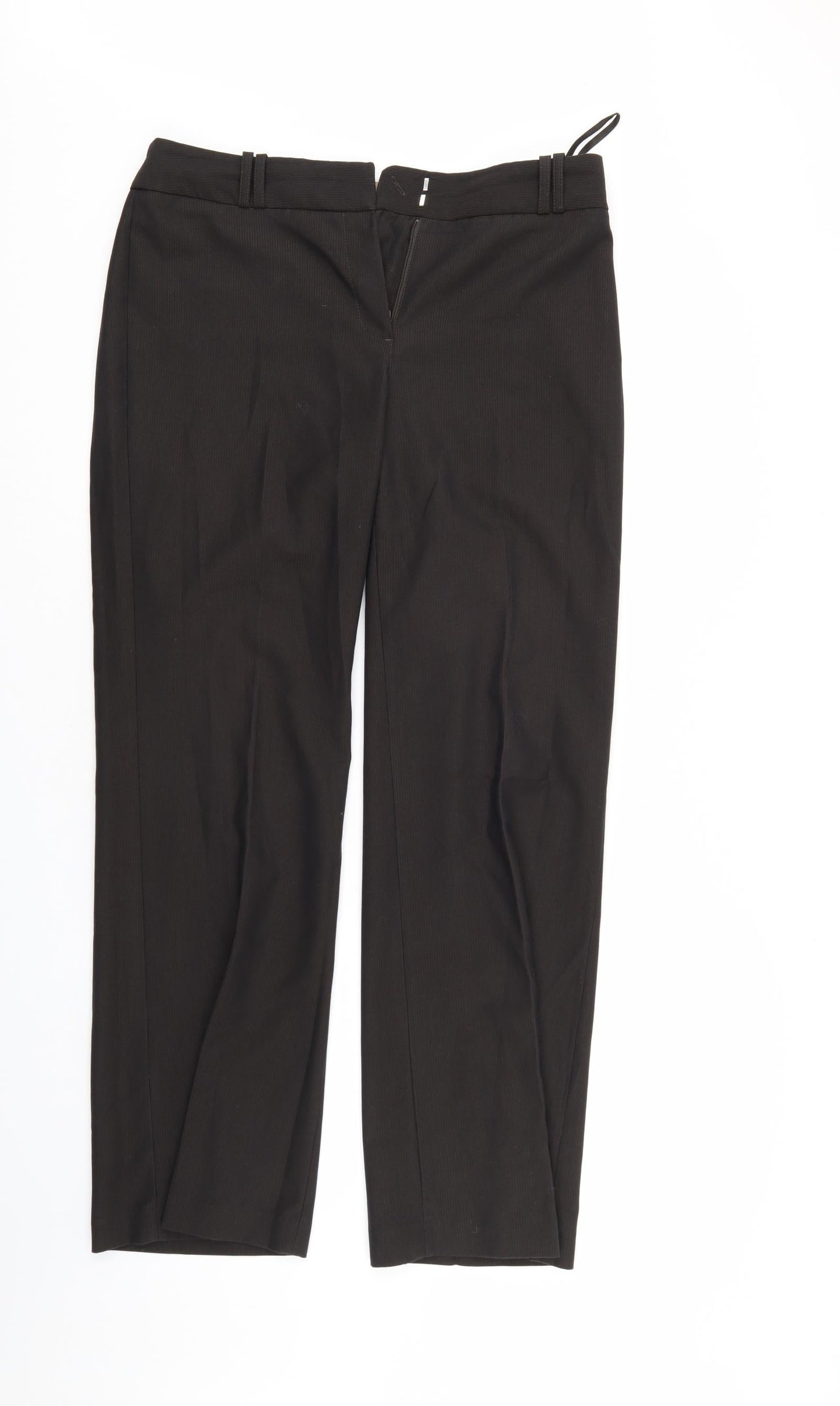 Womens UK Size 34 in NEXT Regular Fit  Brown Trousers