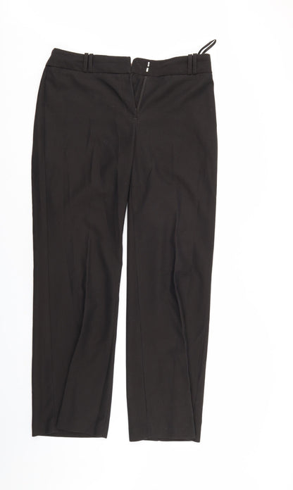 Womens UK Size 34 in NEXT Regular Fit  Brown Trousers