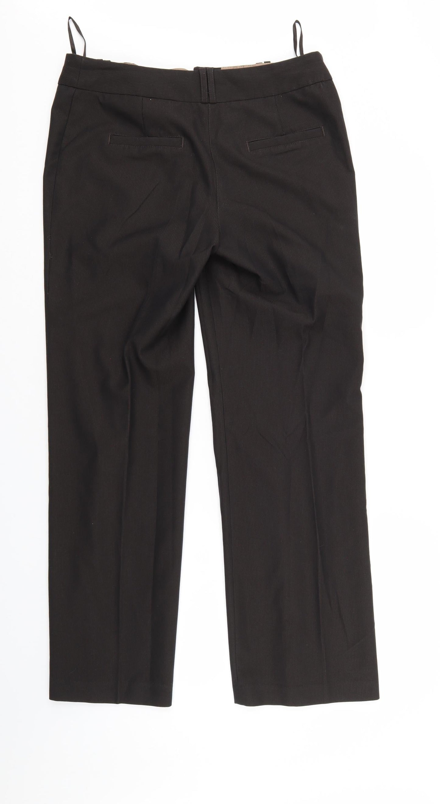 Womens UK Size 34 in NEXT Regular Fit  Brown Trousers