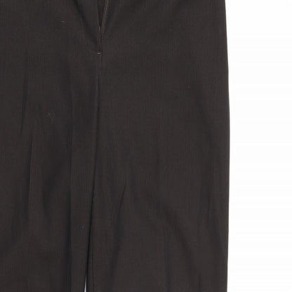 Womens UK Size 34 in NEXT Regular Fit  Brown Trousers