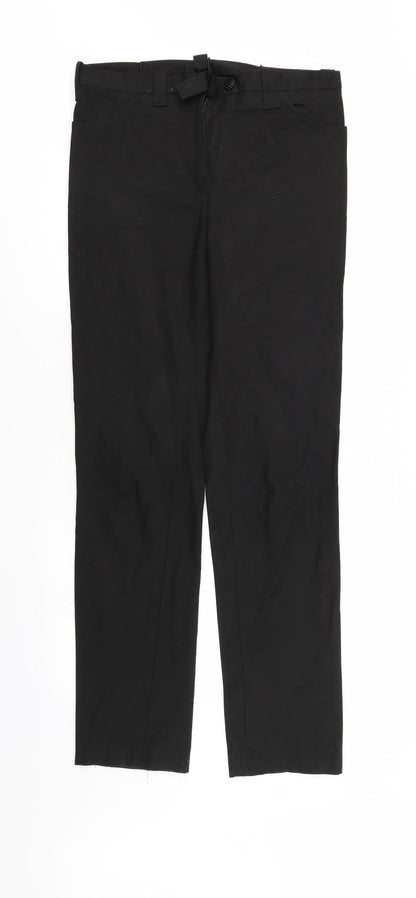 Womens UK Size 30 in Preworn Regular Fit  Black Trousers