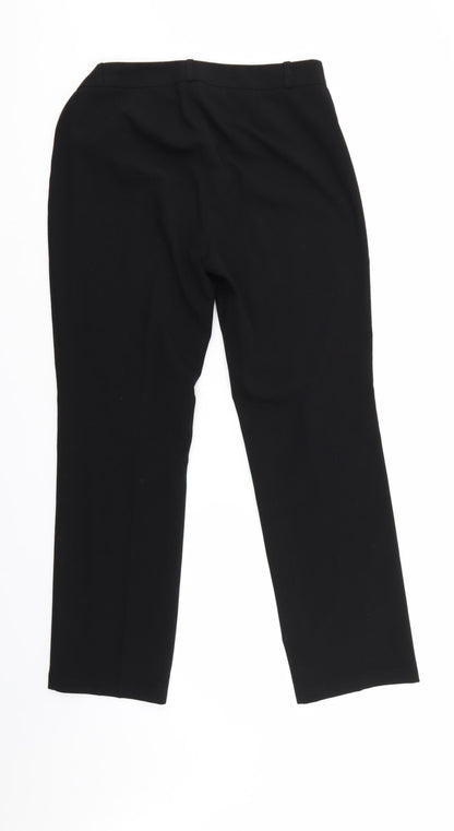 M&S Womens Black   Trousers  Size 10 L28 in