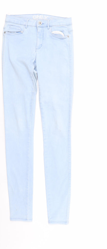 Only Womens Blue  Denim Tapered Jeans Size 6 L30 in - Elastic Waist