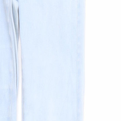 Only Womens Blue  Denim Tapered Jeans Size 6 L30 in - Elastic Waist