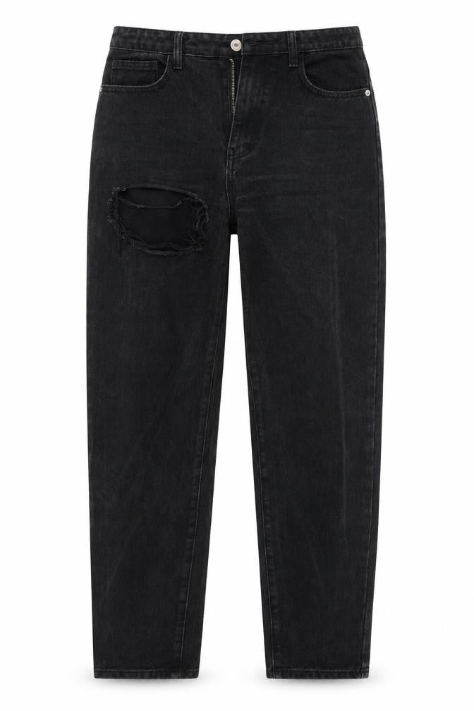 Womens UK Size 12 PRETTYLITTLETHING Regular Fit Straight Black Jeans