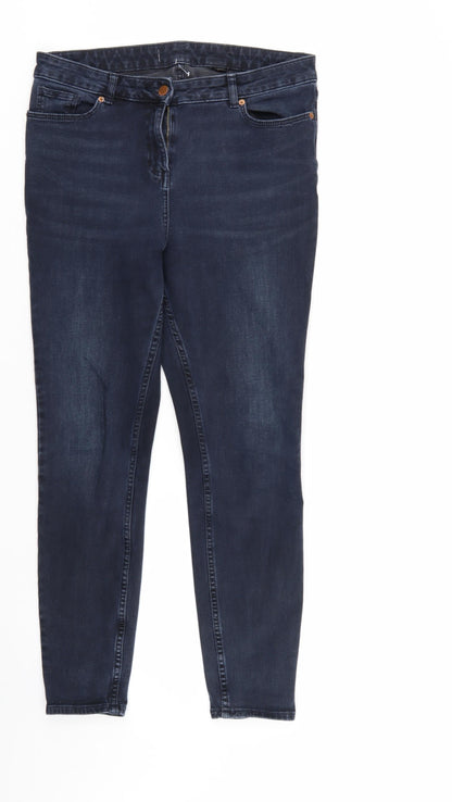 Womens UK Size  Preworn Regular Fit Tapered Blue Jeans