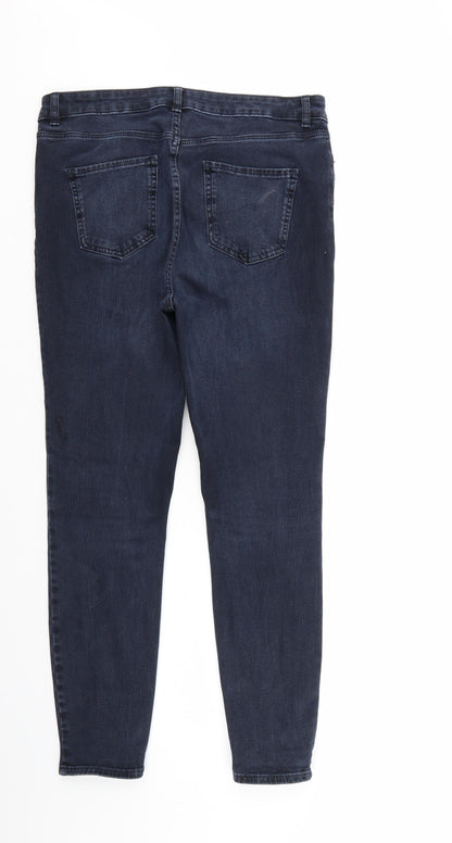 Womens UK Size  Preworn Regular Fit Tapered Blue Jeans