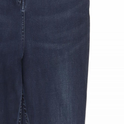 Womens UK Size  Preworn Regular Fit Tapered Blue Jeans