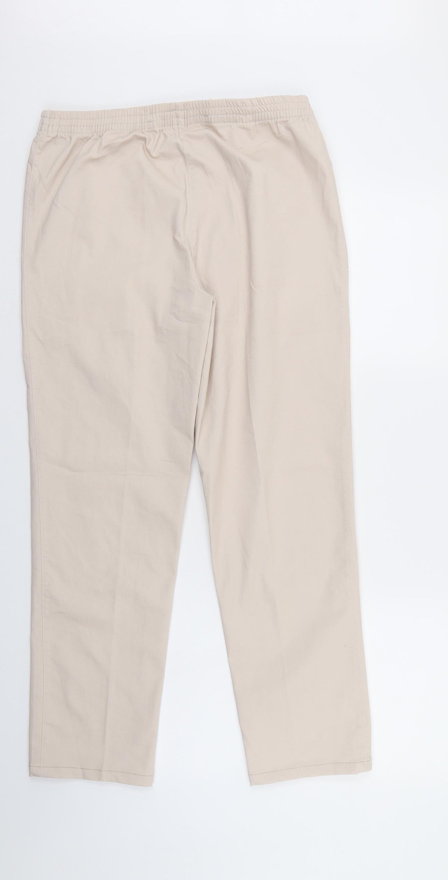 New Fashion Womens Ivory   Trousers  Size 30 in L27 in