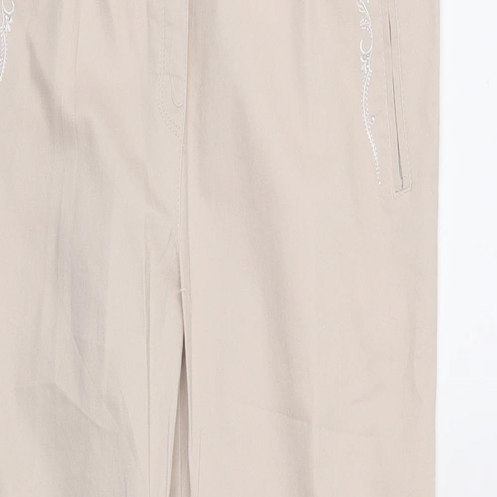 New Fashion Womens Ivory   Trousers  Size 30 in L27 in