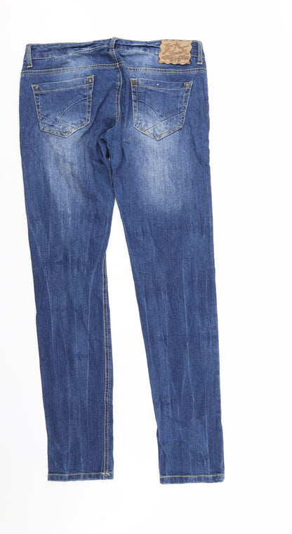 Terronova Womens Blue  Denim Tapered Jeans Size L L32 in