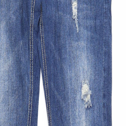 Terronova Womens Blue  Denim Tapered Jeans Size L L32 in