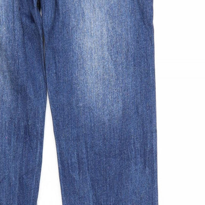 Terronova Womens Blue  Denim Tapered Jeans Size L L32 in
