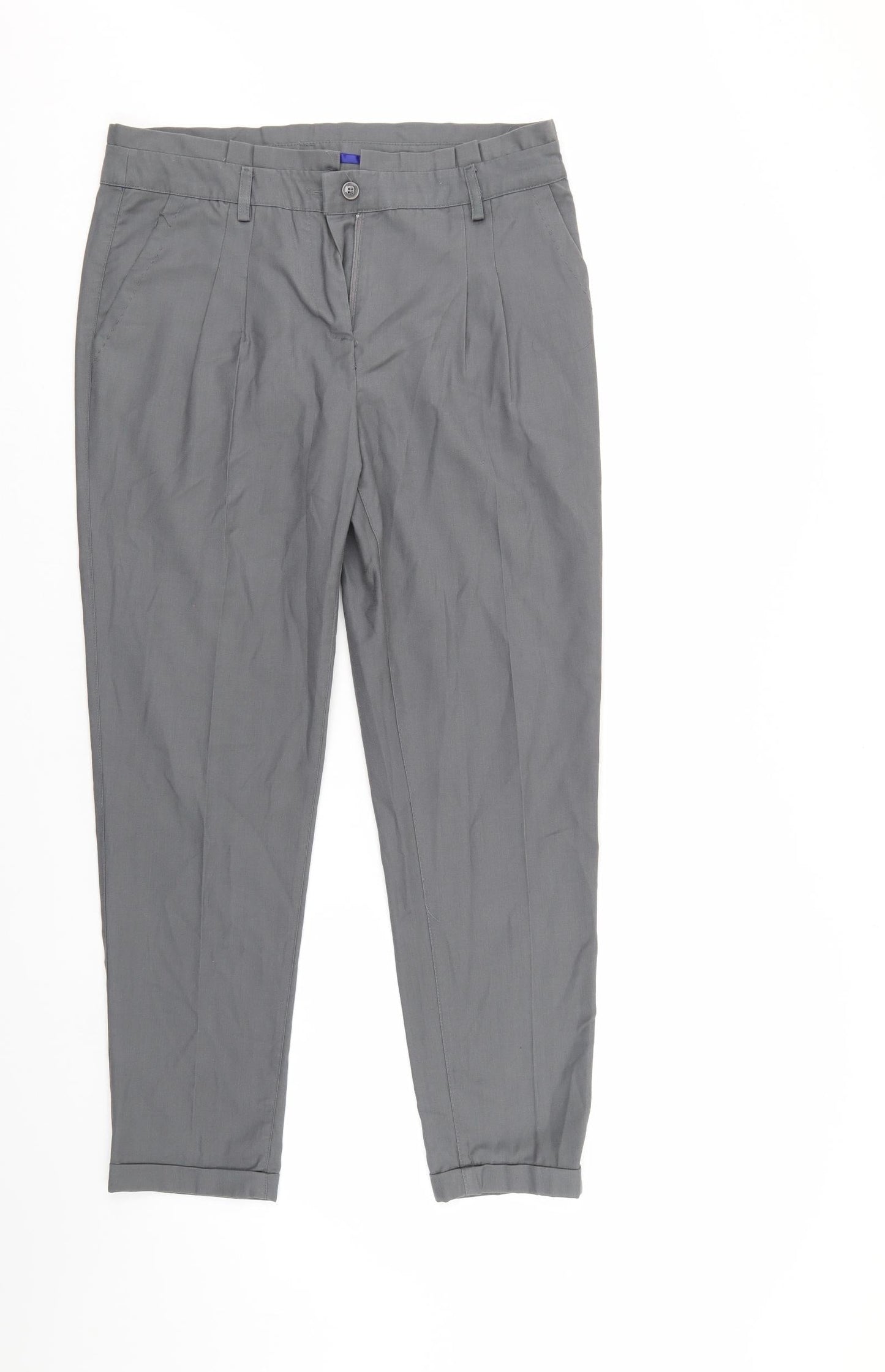 Womens UK Size 8 H&M Regular Fit  Grey Trousers