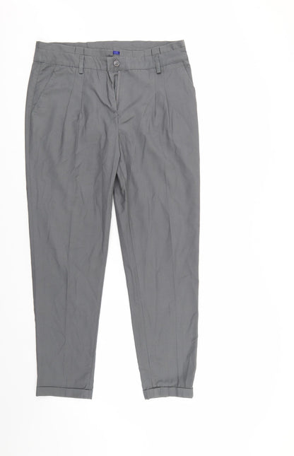 Womens UK Size 8 H&M Regular Fit  Grey Trousers