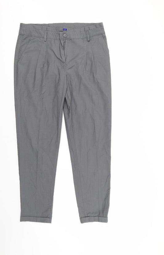 Womens UK Size 8 H&M Regular Fit  Grey Trousers