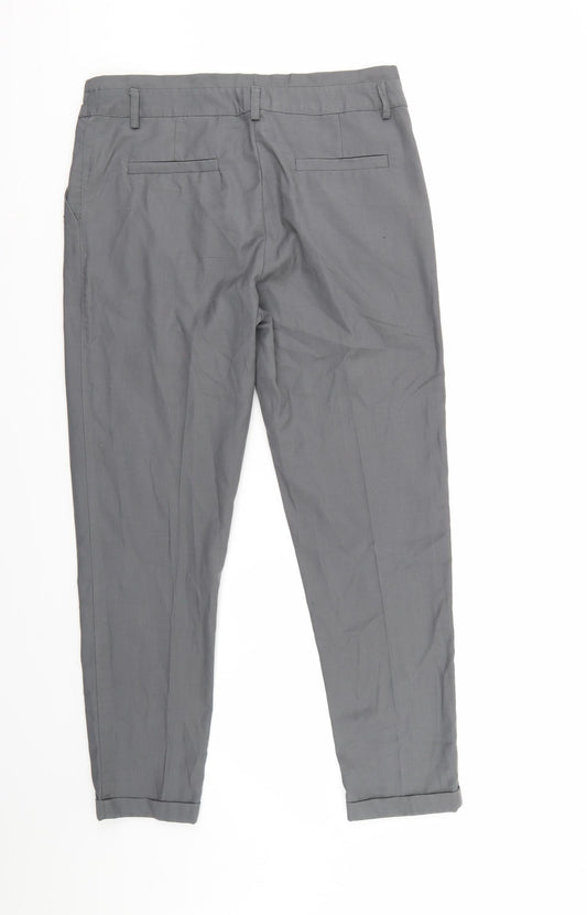 Womens UK Size 8 H&M Regular Fit  Grey Trousers