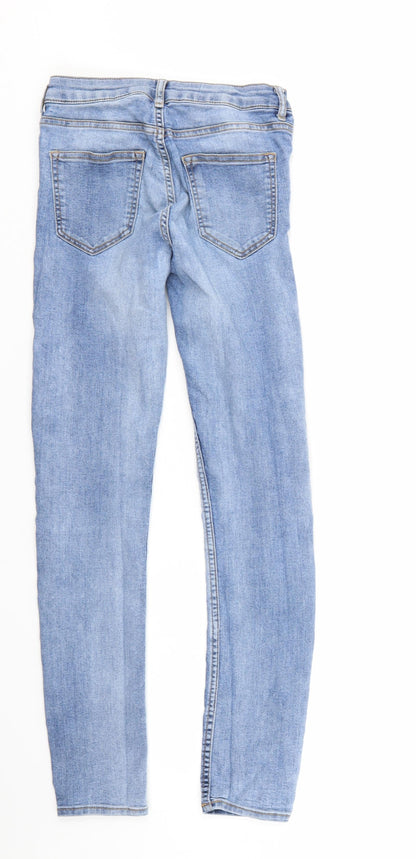 Womens UK Size 6 Divided Regular Fit Tapered Blue Jeans