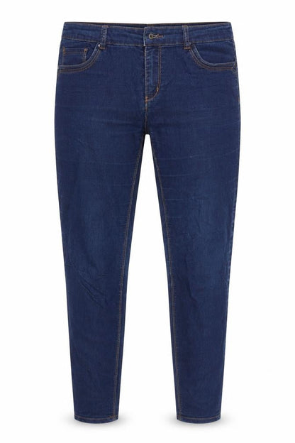 Womens UK Size 12 Yessica Regular Fit Tapered Blue Jeans