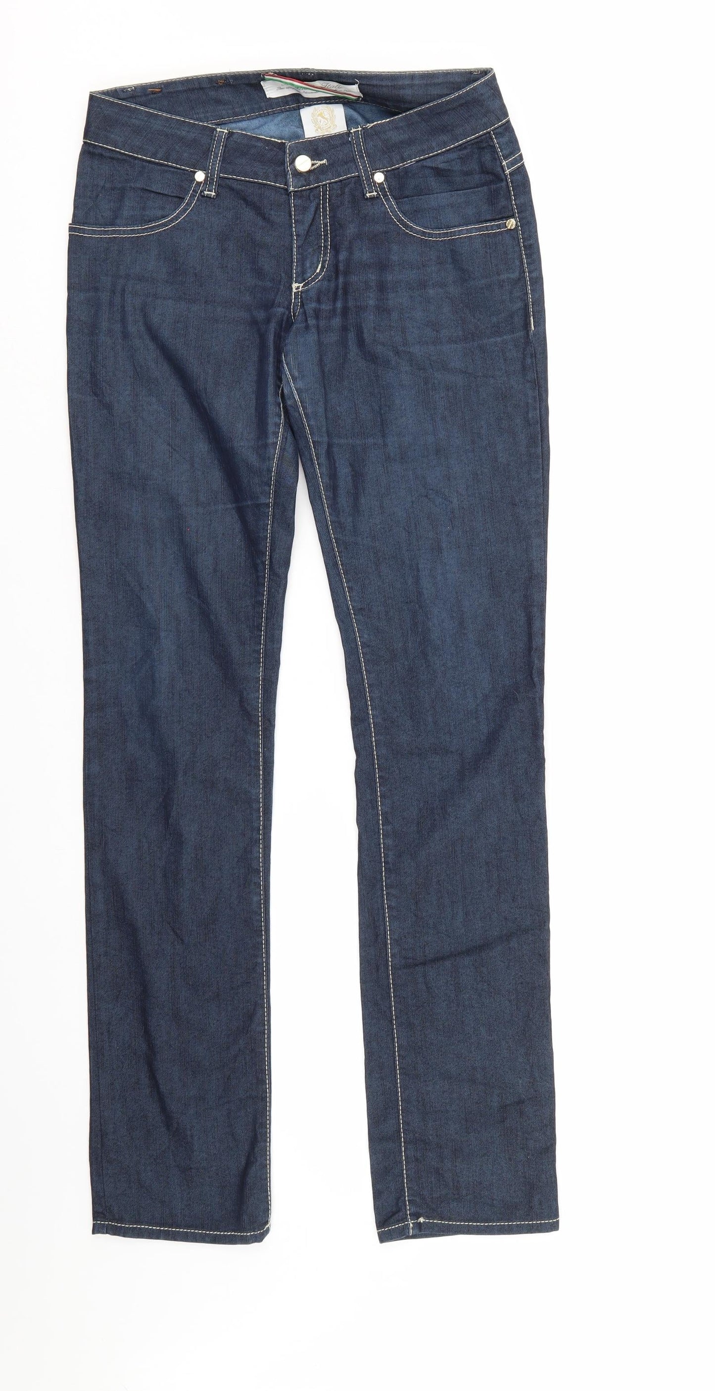 Made in Italy Mens Blue  Denim Straight Jeans Size 27 L32 in