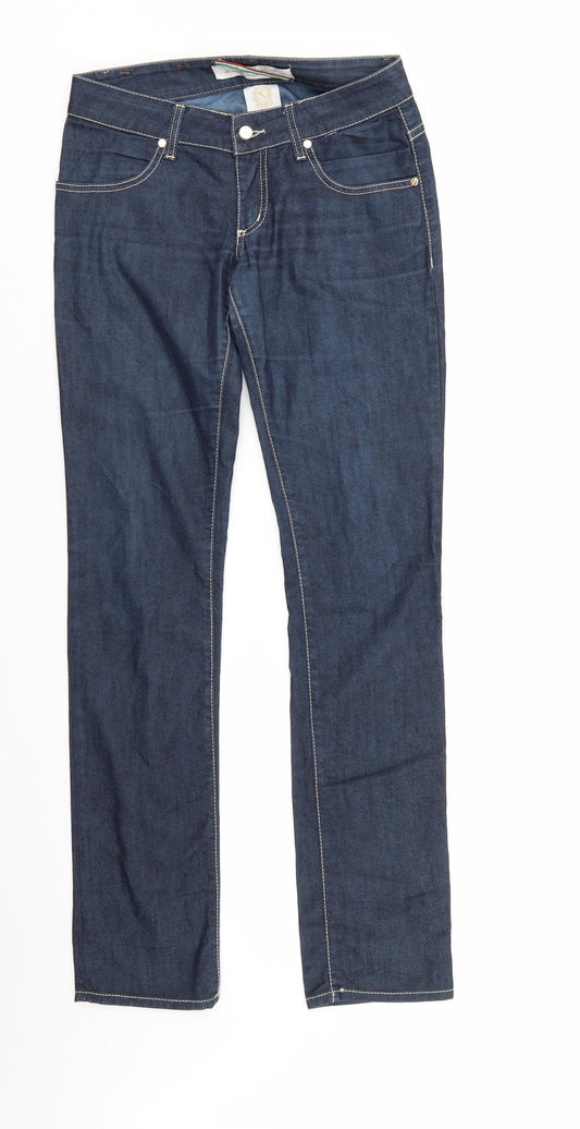 Made in Italy Mens Blue  Denim Straight Jeans Size 27 L32 in