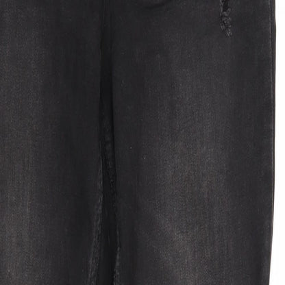 Womens UK Size 6 MOHITO Regular Fit Tapered Black Jeans
