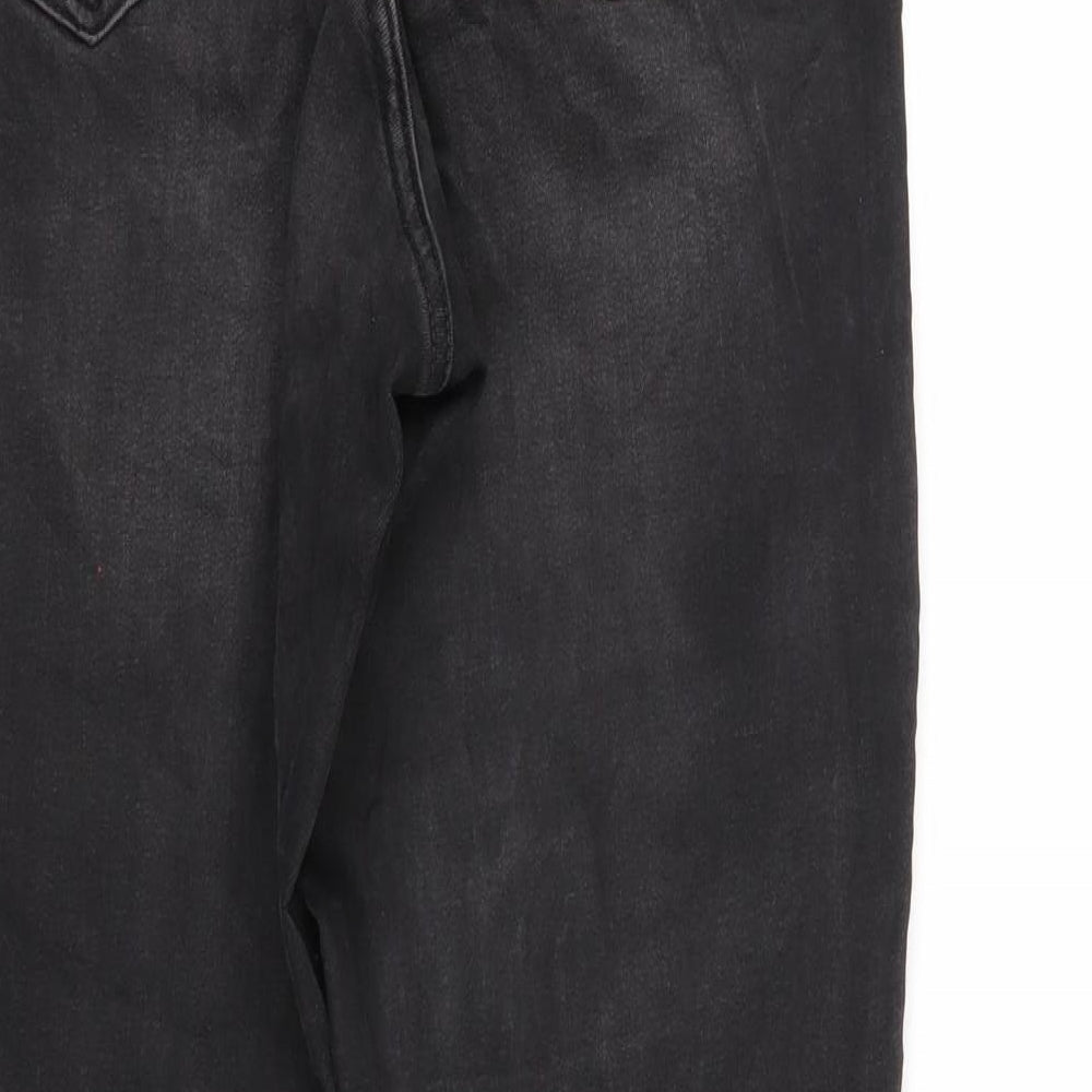 Womens UK Size 6 MOHITO Regular Fit Tapered Black Jeans